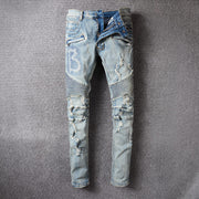 Multi pocket slim fit washed jeans - MRSLM