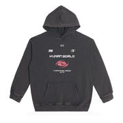 distressed batik print hoodie, view 5 - MRSLM