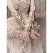 lace strap oversleeves, view 3 - MRSLM