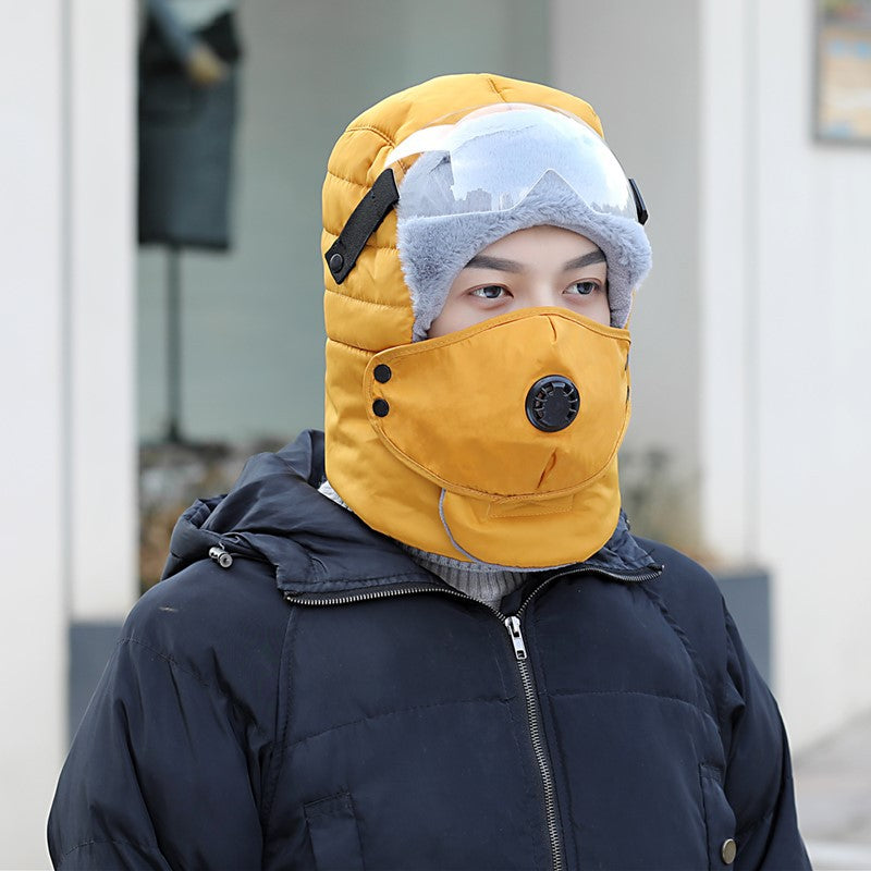 Men's plush-lined trapper hat with ear flaps - MRSLM