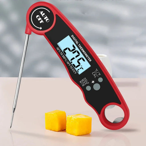digital meat thermometer with folding probe - MRSLM
