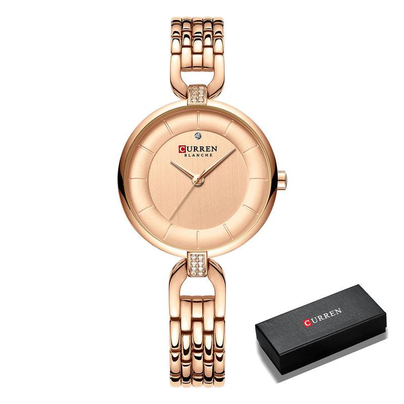 women's rhinestone stainless steel bracelet watch, view 3 - MRSLM