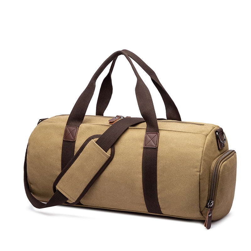 canvas travel messenger bag, view 3 - MRSLM