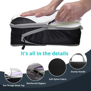 travel packing cubes and shoe bag set, view 10 - MRSLM