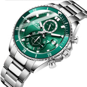 men's classic six-hand steel watch, view 5 - MRSLM