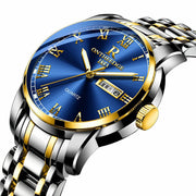 three needle steel quartz watch, view 3 - MRSLM