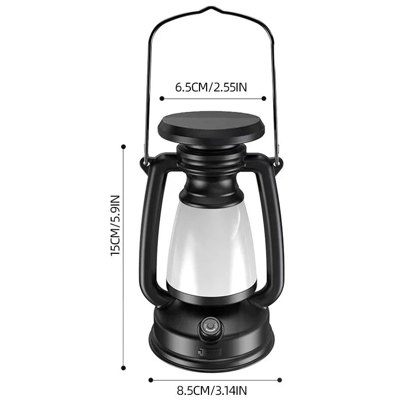 retro horse LED lantern, view 7 - MRSLM