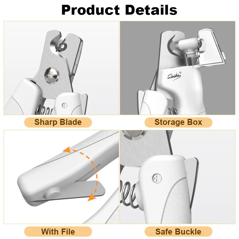 led pet nail clippers with safety light, view 7 - MRSLM