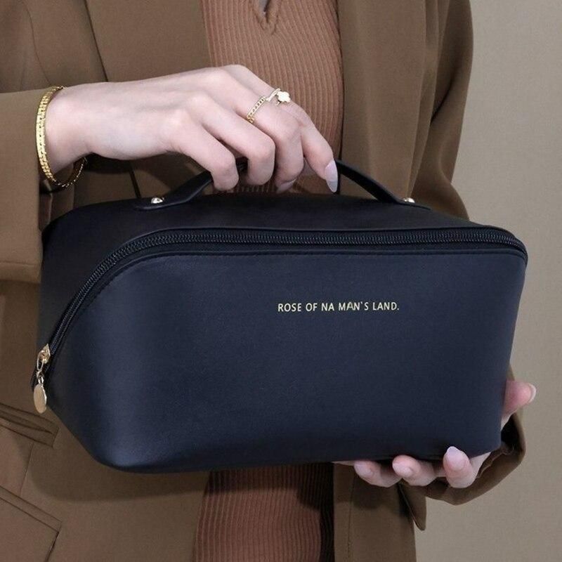PU leather travel cosmetic bag, view 8 - MRSLM