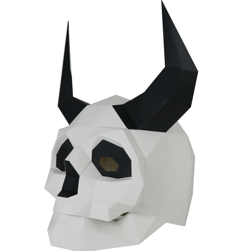 diy paper skull mask, view 4 - MRSLM