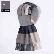 Men's plaid wool scarf, view 24 - MRSLM