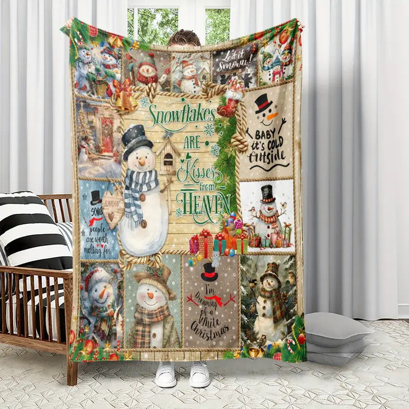 Christmas digital-print throw blanket, view 22 - MRSLM