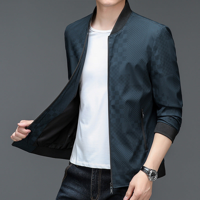 trendy casual men's jacket, view 4 - MRSLM
