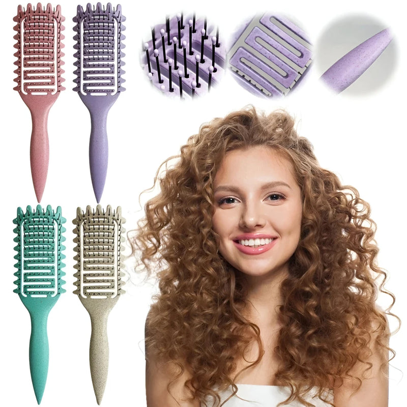 3-in-1 Curl Define Detangling Brush for Curly, Thick, and Straight Hair