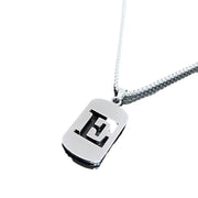 titanium steel letter necklace, view 4 - MRSLM
