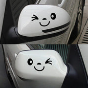 smiley face reflective car mirror stickers, view 4 - MRSLM