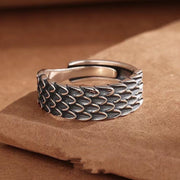 men's dragon scale ring, view 4 - MRSLM