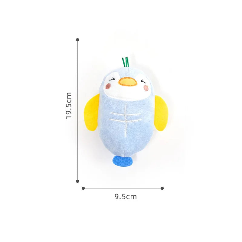 penguin squeak plush chew toy, view 11 - MRSLM
