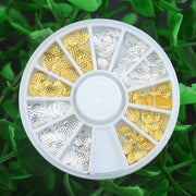 metal flower nail art decoration wheel, view 5 - MRSLM