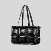 Rhombus quilted tote bag, view 4 - MRSLM