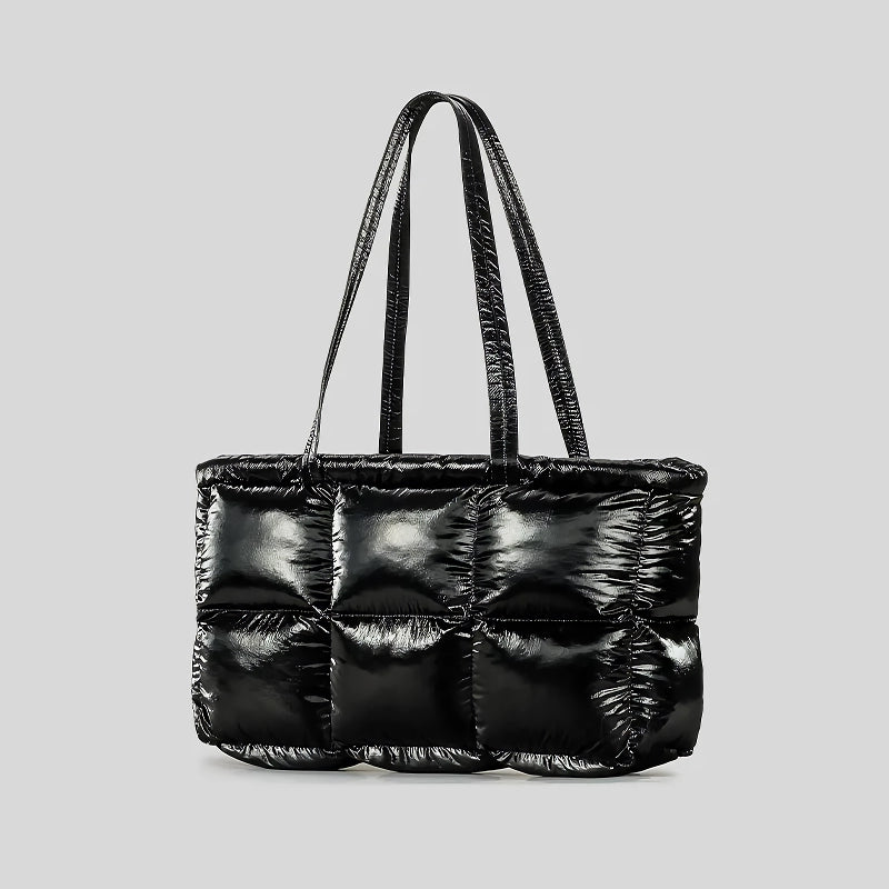 Rhombus quilted tote bag, view 4 - MRSLM