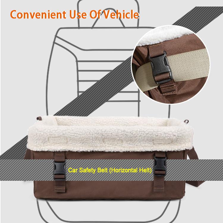 portable pet car seat, view 7 - MRSLM