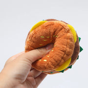 hamburger plush dog chew toy, view 6 - MRSLM