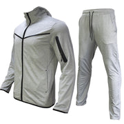 men's hooded coat and trousers sports set, view 4 - MRSLM