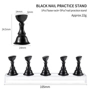 acrylic nail display holder, view 3 - MRSLM