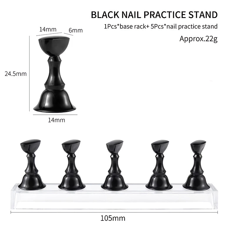 acrylic nail display holder, view 3 - MRSLM