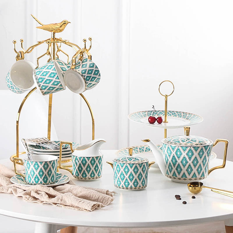 green european ceramic tea set - MRSLM