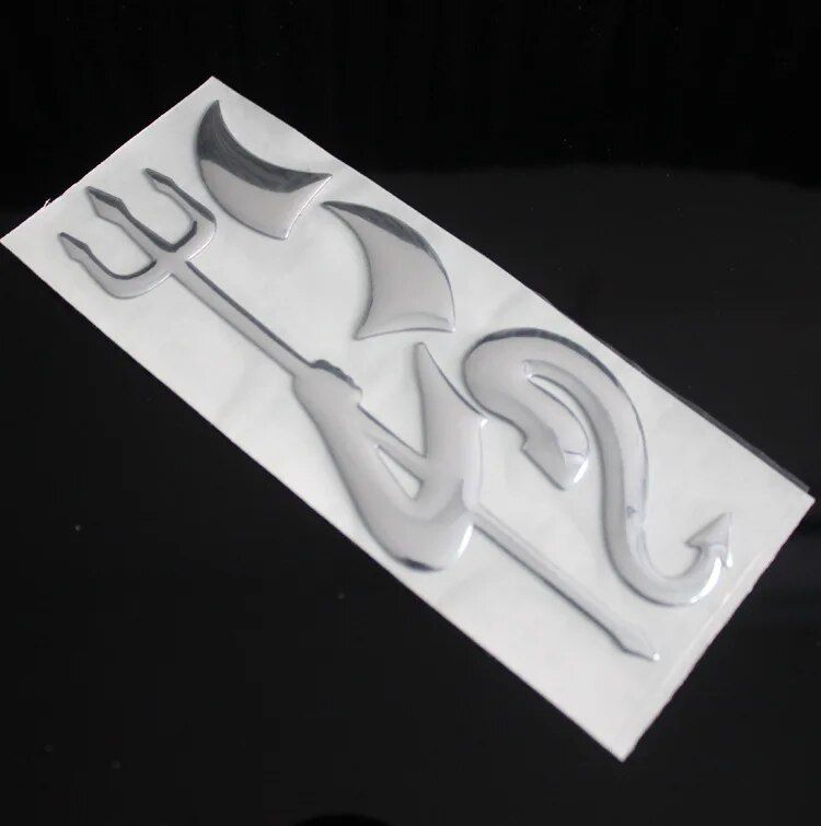 3D little devil horns car sticker, view 11 - MRSLM