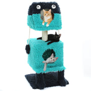 monster cat tree with condos, view 2 - MRSLM