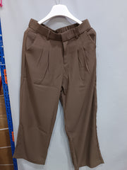 Women's high waist wide leg trousers, view 10 - MRSLM