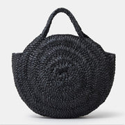 Embroidered straw tote bag, view 5 - MRSLM