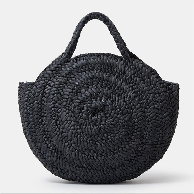 Embroidered straw tote bag, view 5 - MRSLM