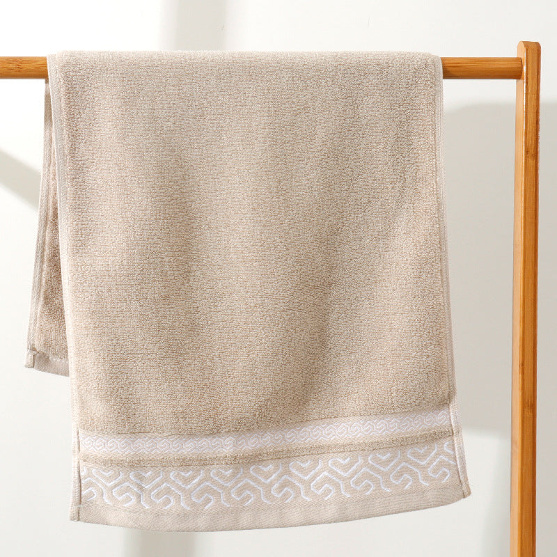 soft jacquard bathroom beach towel, view 3 - MRSLM