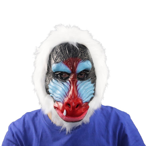 red face baboon latex mask - MRSLM