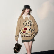 kawaii dog pullover sweater - MRSLM