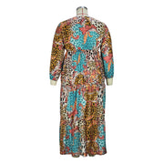 Long sleeve floral dress, view 3 - MRSLM