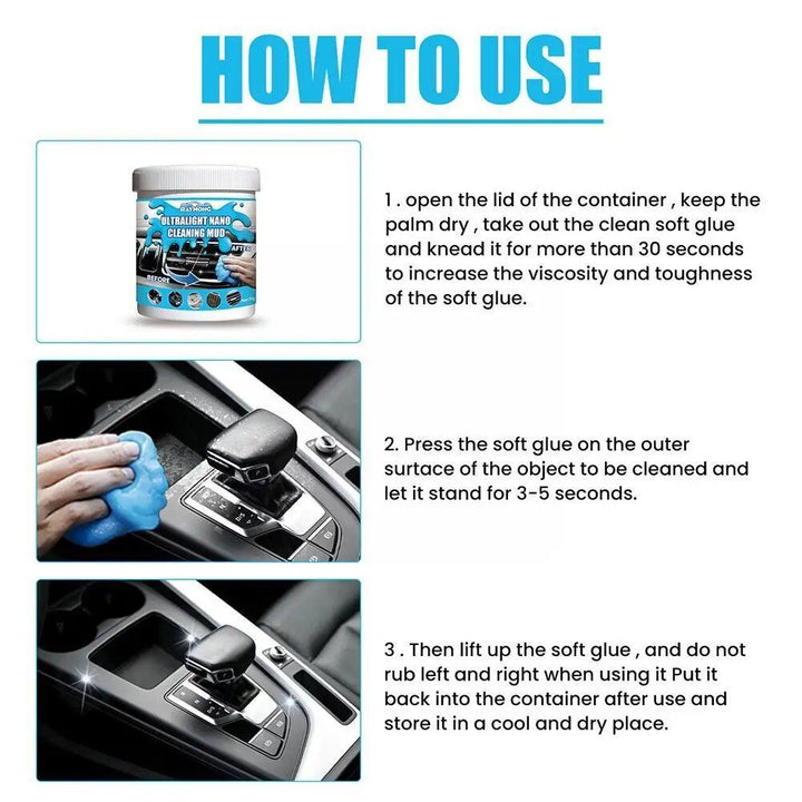 Multi-Use Car Vent and Electronics Cleaning Gel
