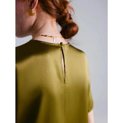 silk o-neck summer tee, view 9 - MRSLM