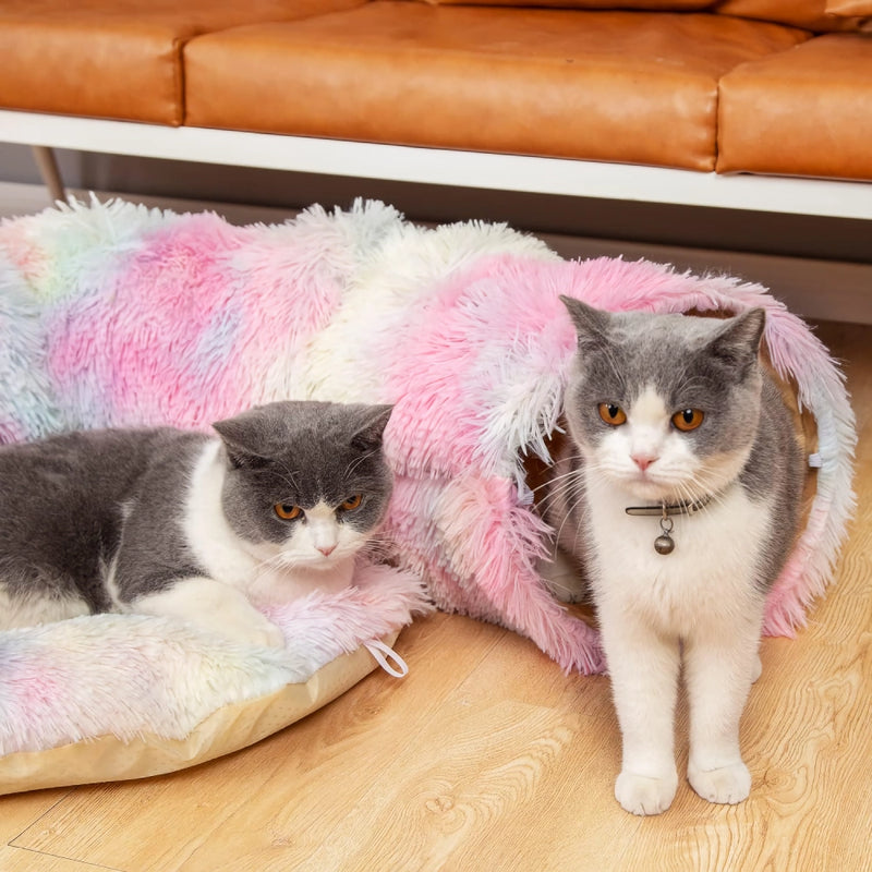 cozy cat tunnel bed, view 8 - MRSLM