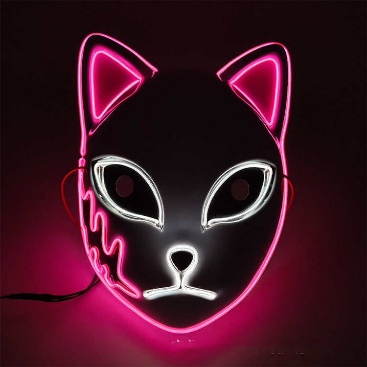 light-up cosplay party mask, view 7 - MRSLM