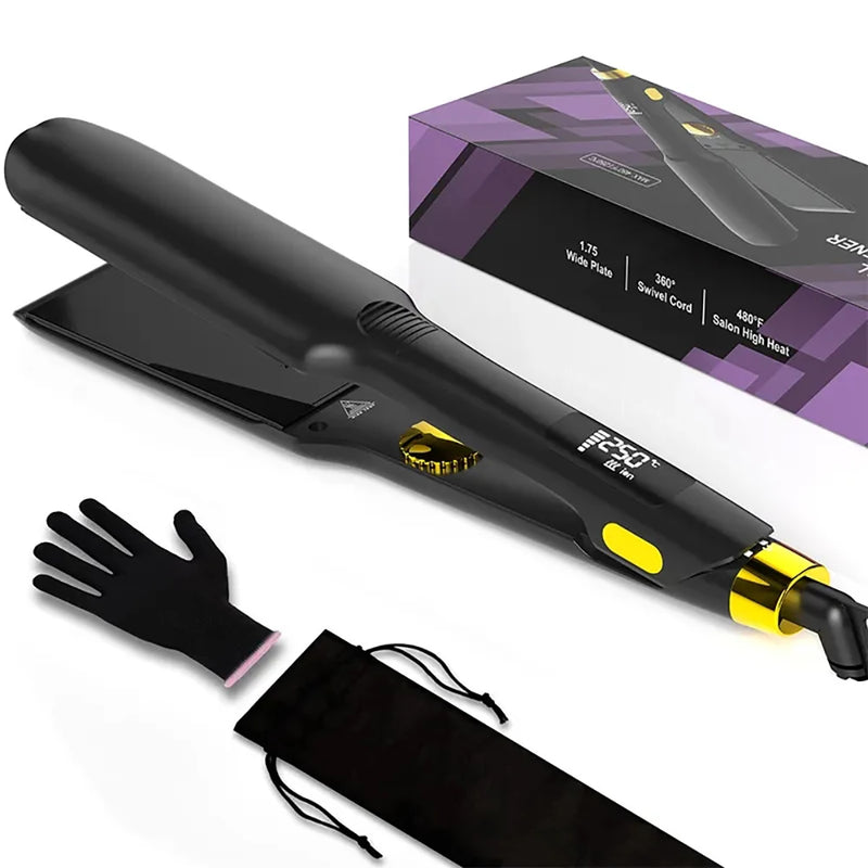 ceramic and titanium hair straightener, view 2 - MRSLM