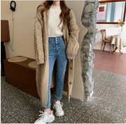 women's mid-length baggy cardigan coat, view 4 - MRSLM