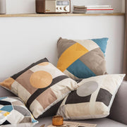 geometric embroidered cushion cover - MRSLM