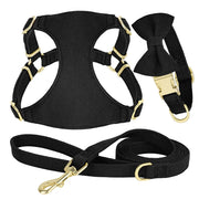bowtie dog collar harness leash set, view 5 - MRSLM