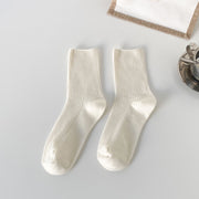 Retro solid color cotton socks, view 7 - MRSLM