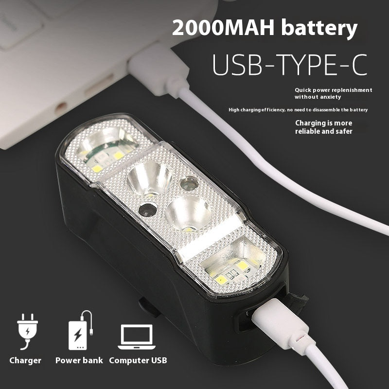 Rechargeable bike headlight, view 4 - MRSLM